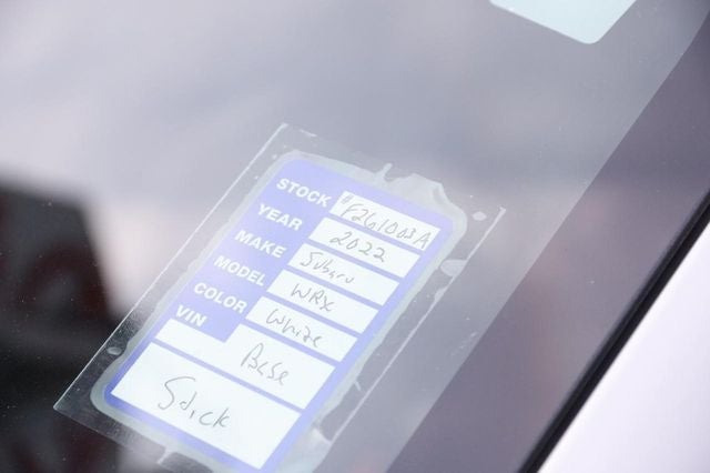 2022 Subaru WRX Base