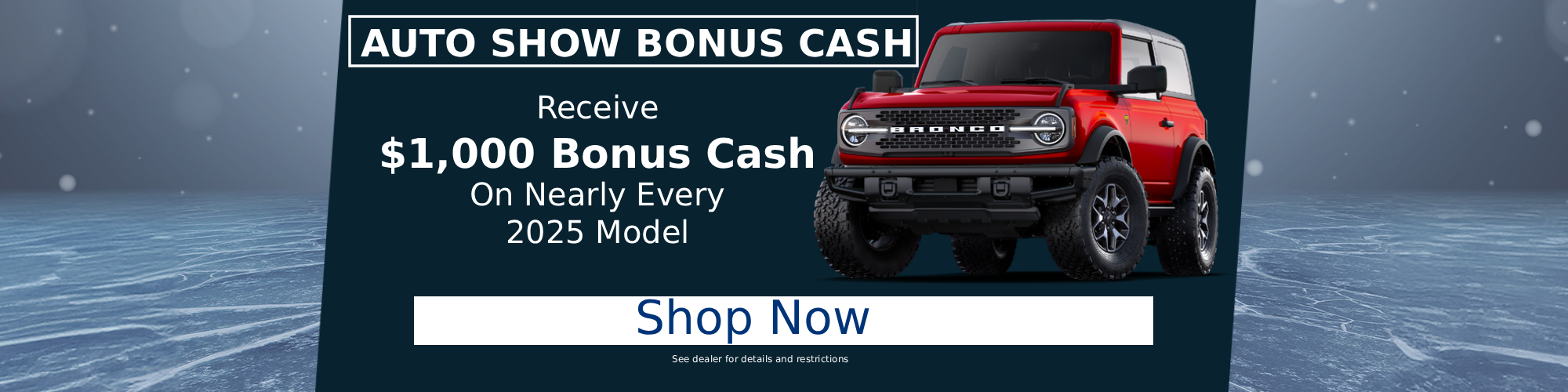 Bonus Cash On 2025 Models