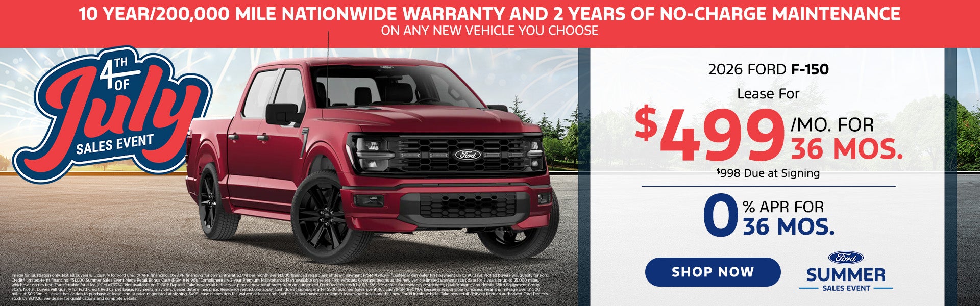 Lease A 2026 Ford F-150