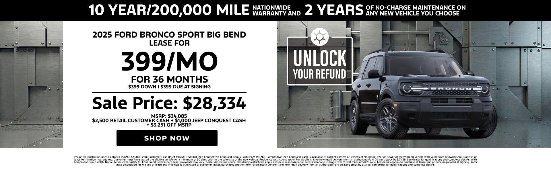 Lease a 2025 Ford Bronco