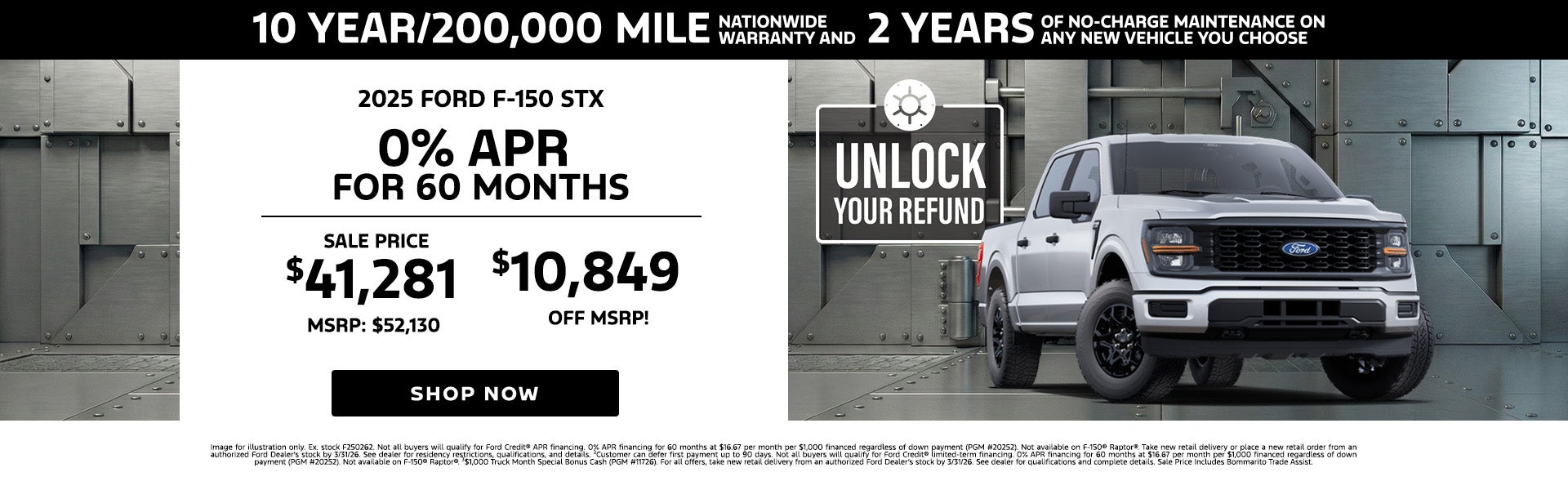 0% APR On 2025 Ford F-150