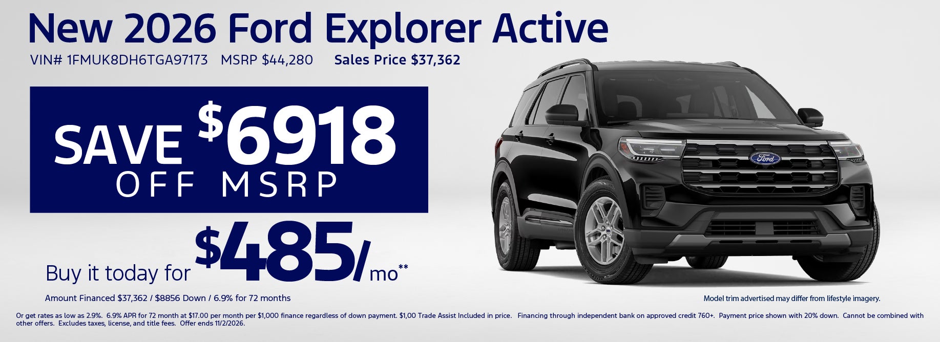 Buy a new Ford Explorer from $485/mo at Bommarito Ford